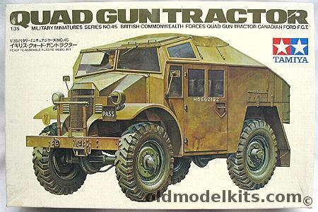 Tamiya 1/35 Quad Gun Tractor - (Canadian Ford FGT), 35045 plastic model kit
